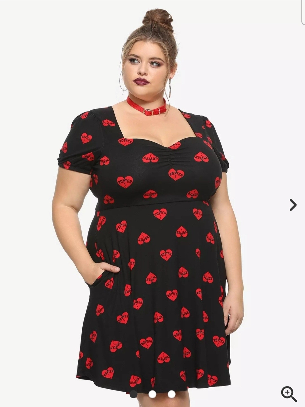 Hot Topic Rotten Skater Dress With Pockets - Picture 3 of 3